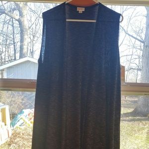 Lularoe Joy cardigan black and gray